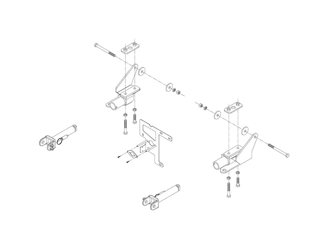 524467-5 – ROADMASTER Vehicle Baseplate, Removable Tab Without Safety Cables With Hardware